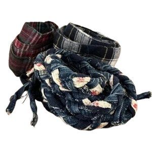 3 Misc, Small Cloth waist ties for shirts